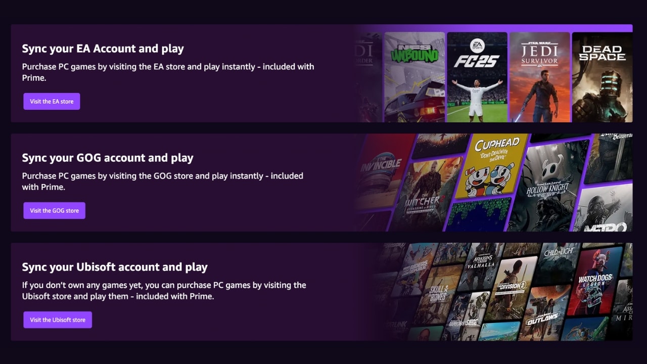 Amazon Luna EA GOG Ubisoft with Prime