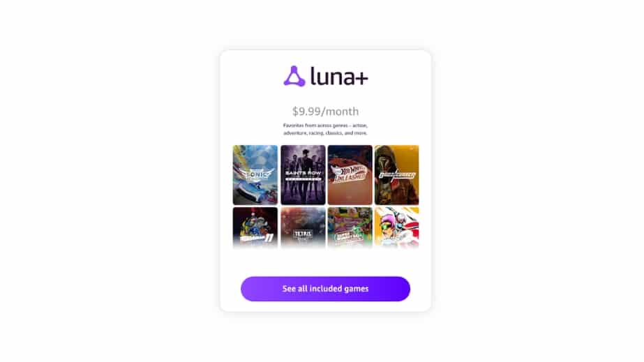 Amazon Luna+ Cloud Gaming