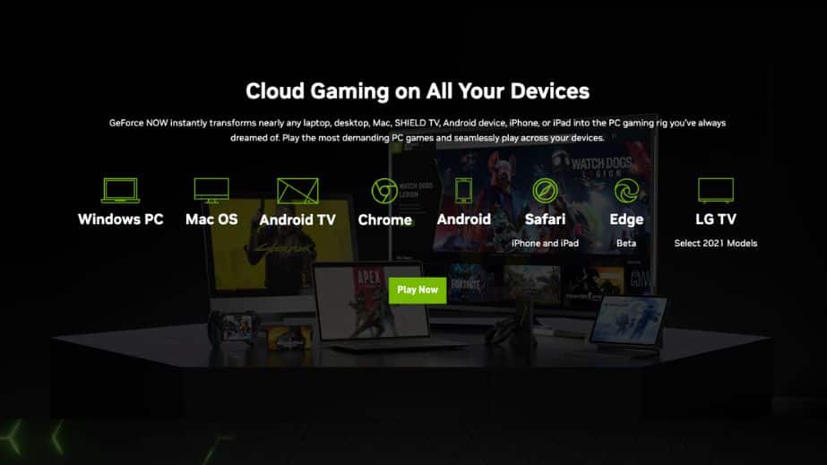 GeForce Now Devices