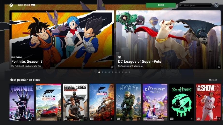 Fortnite is now available to play through Xbox Cloud Gaming for free