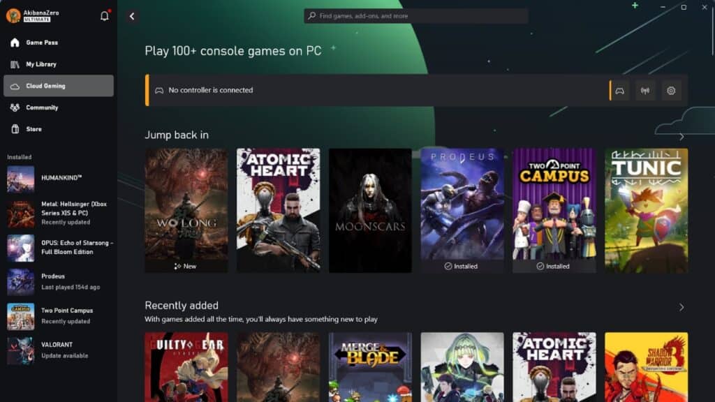 Microsoft Adds Cloud Gaming Access to Xbox Game Pass Ultimate